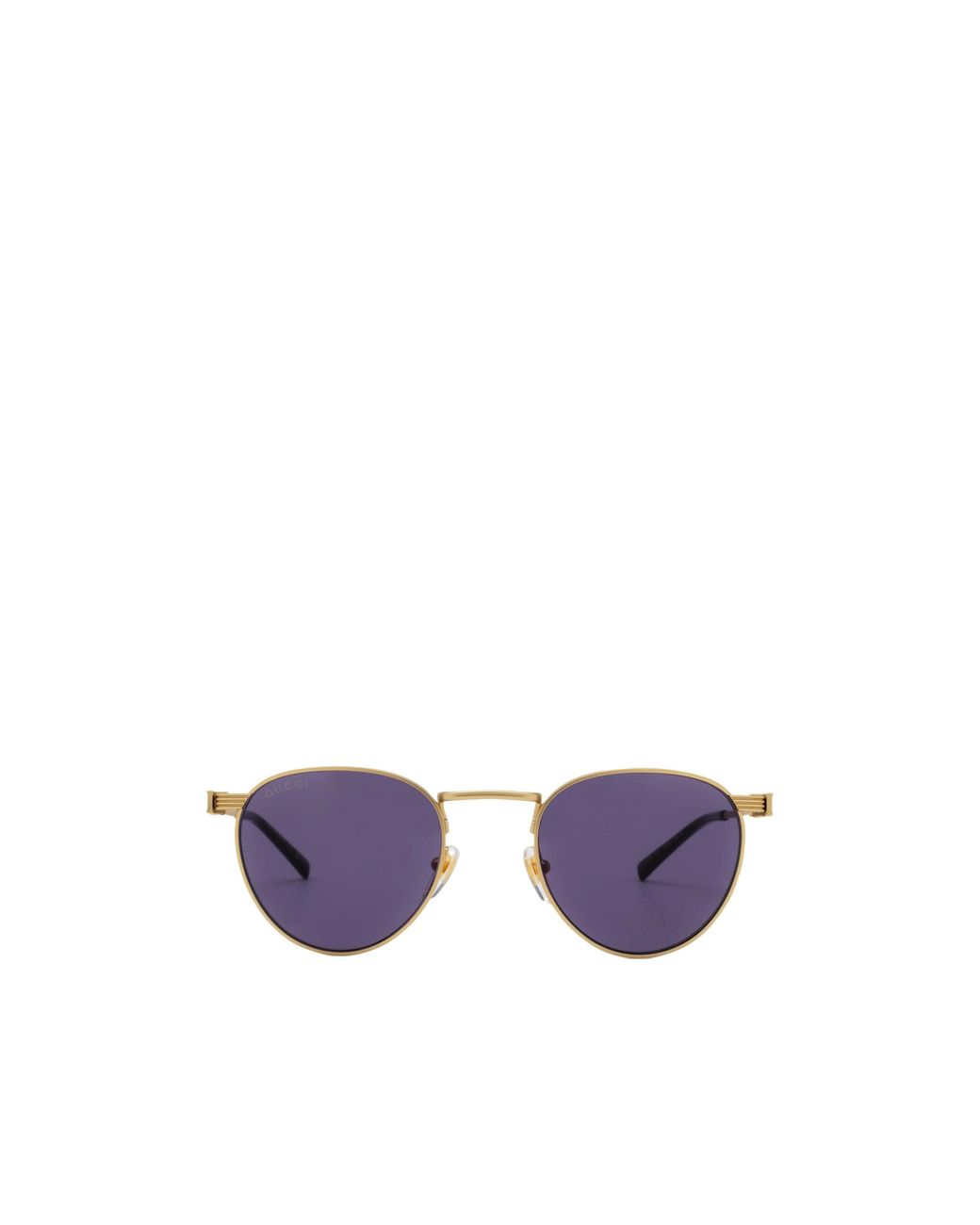 Gucci Purple Eyewear Pilot Frame Sunglasses for men