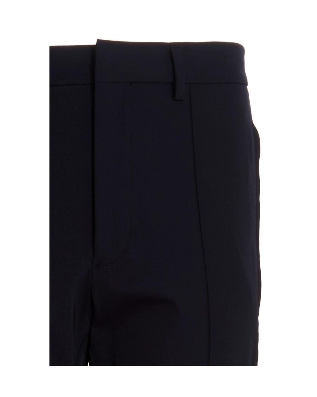 Prada Blue Stretch Technical Fabric Pants for men