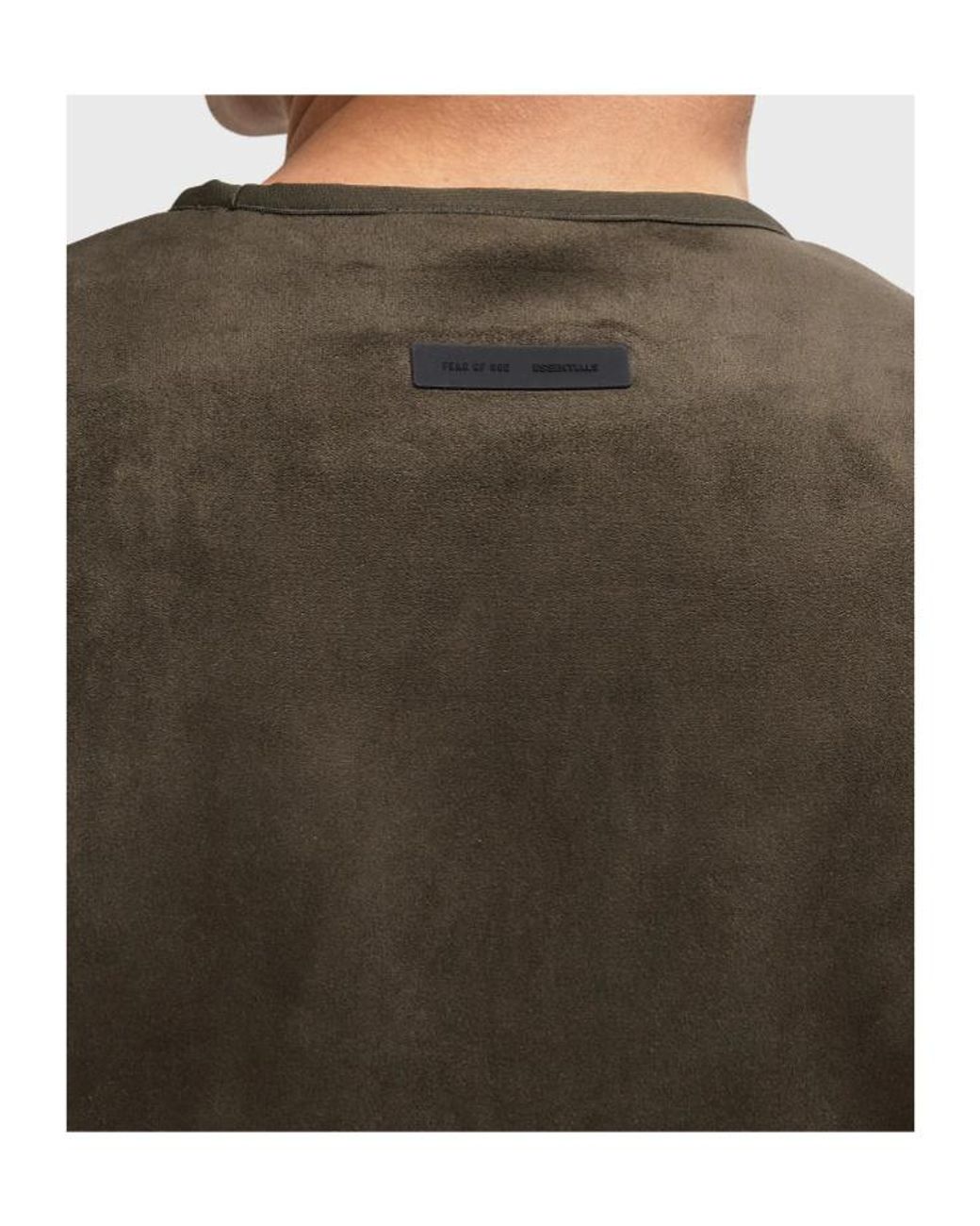 Fear Of God Green Essentials Modern Crewneck Sweatshirt for men