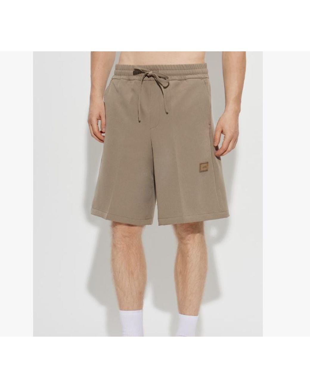 Amiri Natural Patch Cady Track Shorts for men