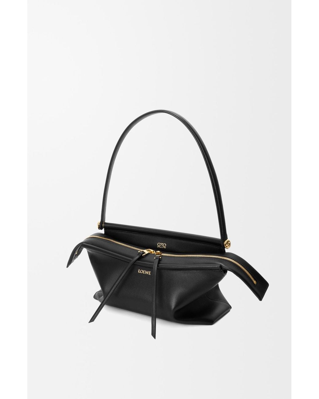 Loewe Black Medium Top Handle Shoulder Bag