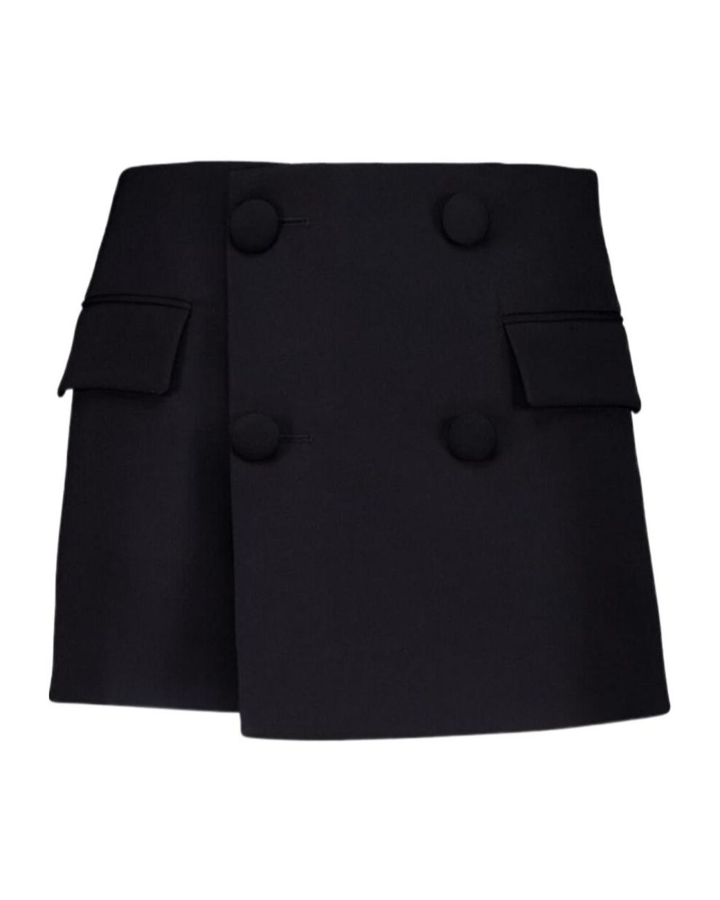Balmain Black Gabardine Shorts