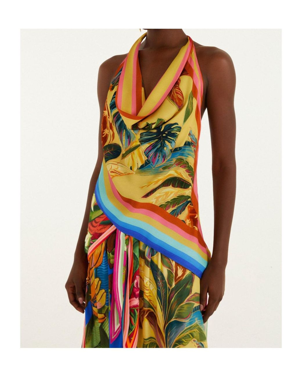 Farm Rio Green Sleeveless Top