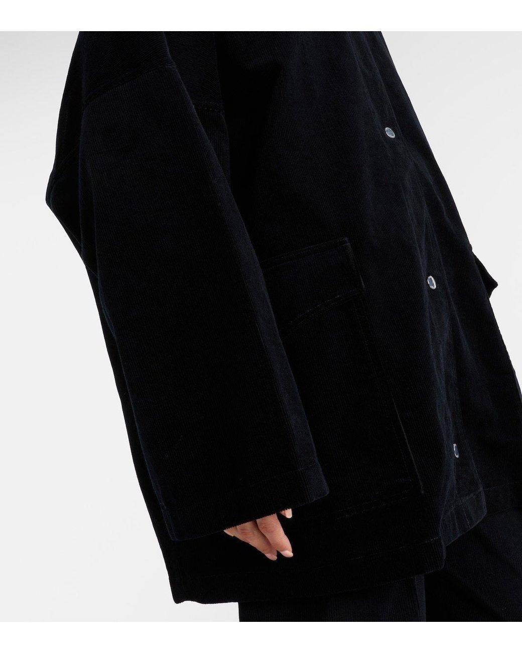 Totême Black Cotton Corduroy Jacket
