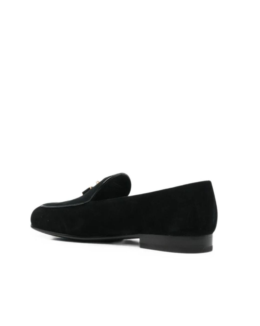 Tory Burch Black Lock Smoking Slipper
