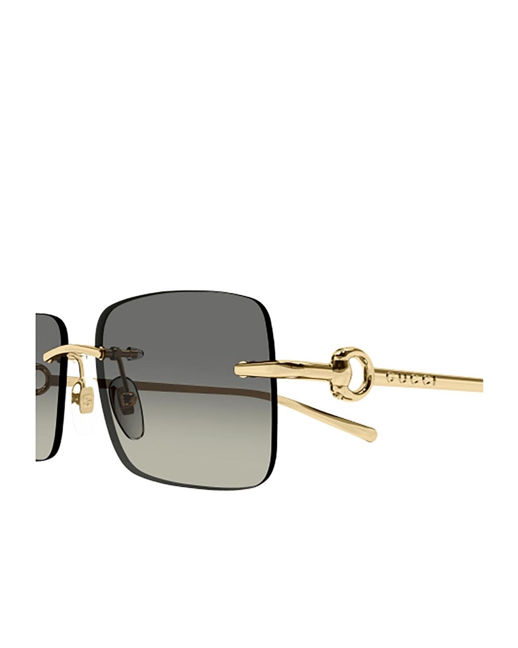 Gucci Multicolor Eyewear Rimless Rectangular Sunglasses for men