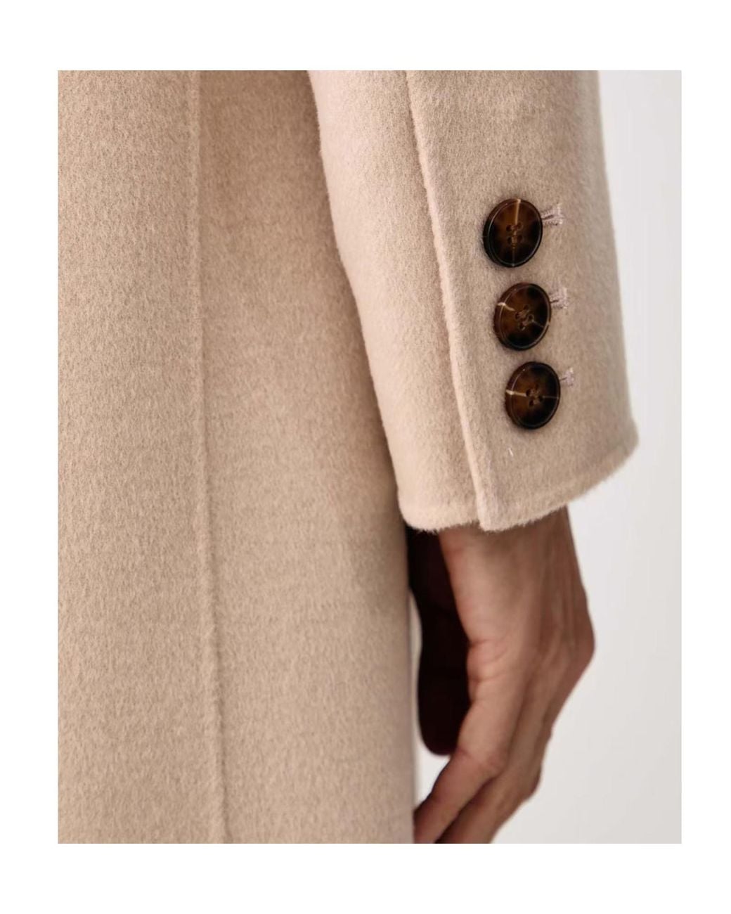 Marella Natural Laghi Double-Breasted Belted Coat