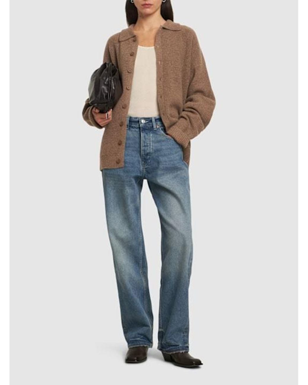 AYA MUSE Blue Low Rise Baggy Jeans