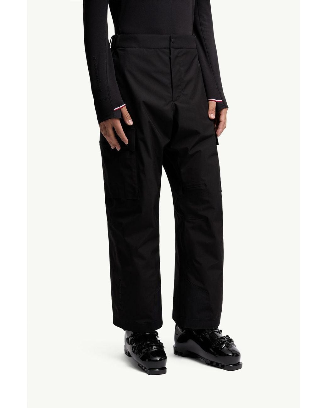 Moncler Black Grenoble Gore Tex Ski Trousers for men