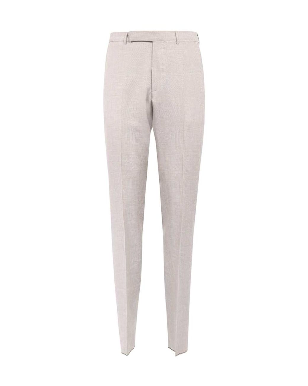 Zegna Gray Waistband Loop Casual Pants for men
