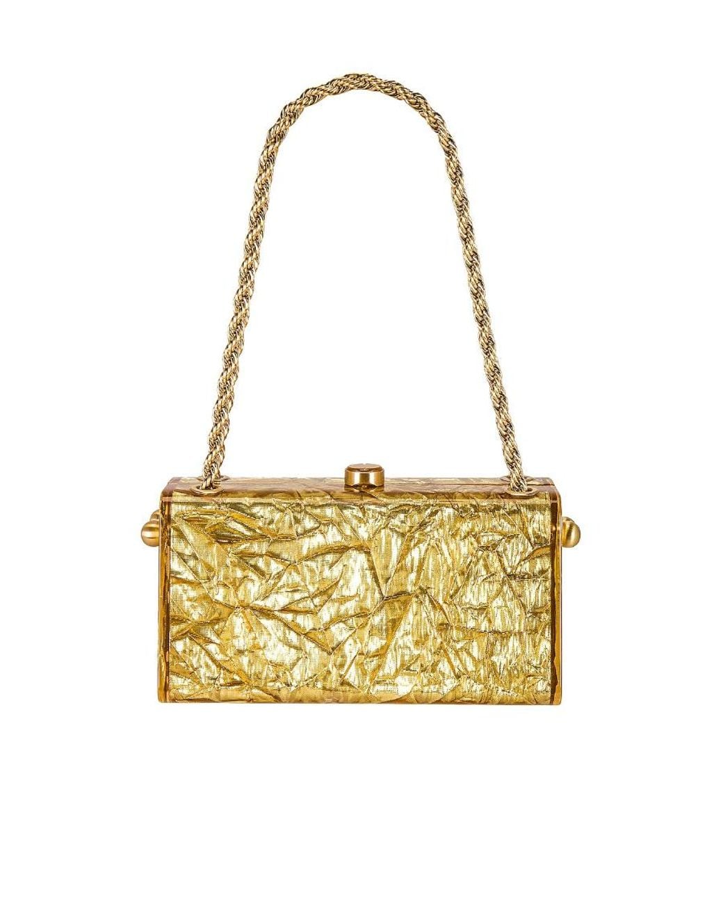 Cult Gaia Metallic Chain Handbag