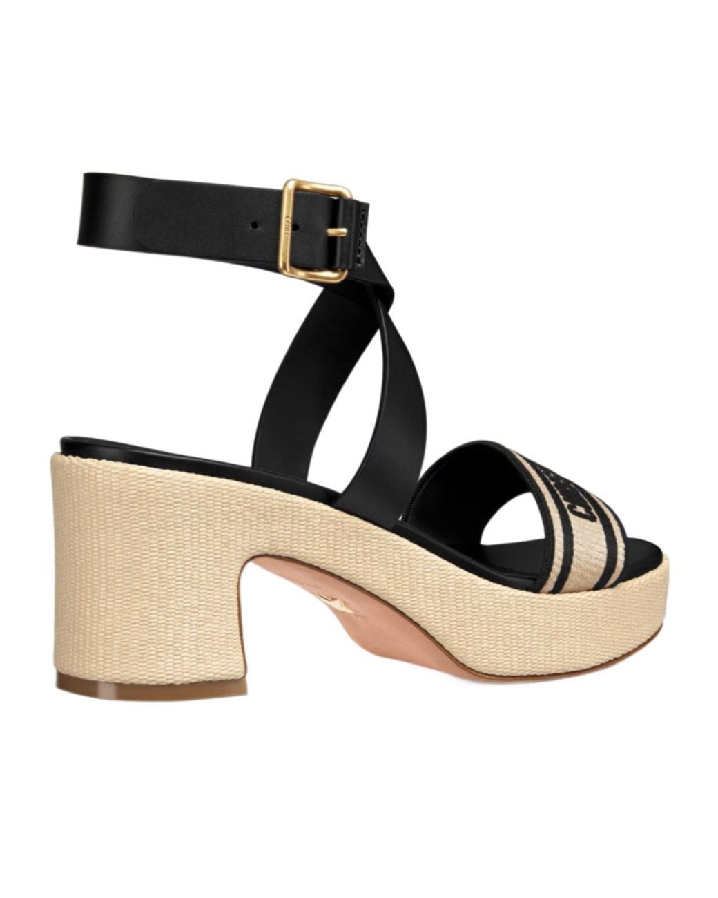 Dior Black Dway Heeled Sandal