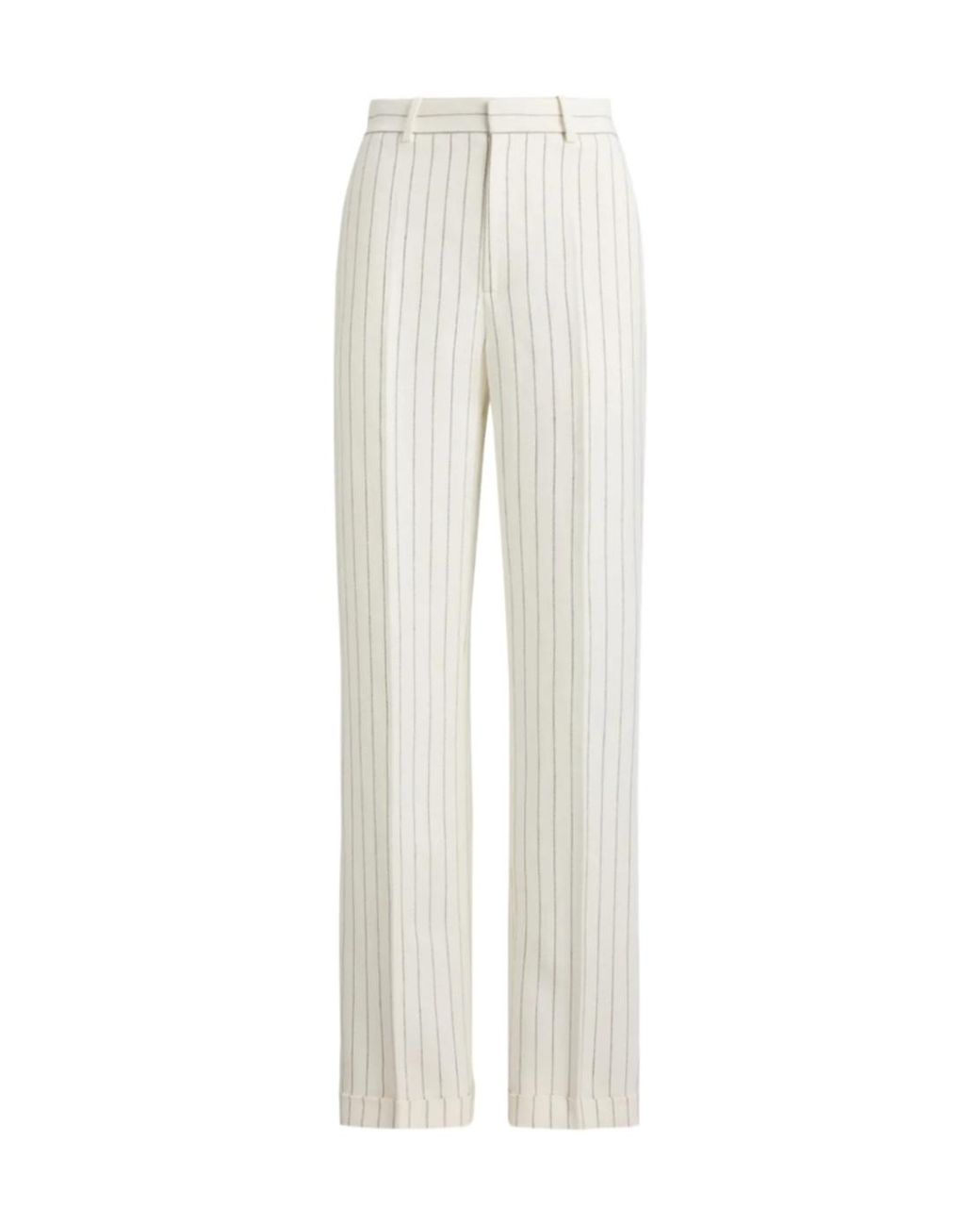 Polo Ralph Lauren White Regular Pinstripe Pants for men