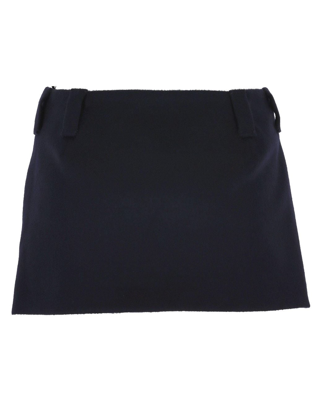 Miu Miu Blue Logo-Detailed Mini Skirt