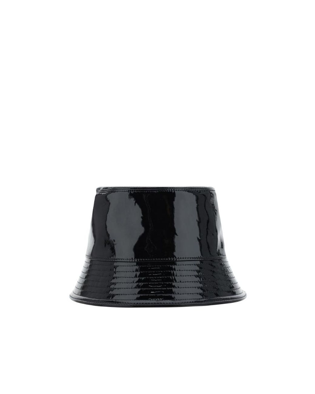Prada Black Triangle Logo Plaque Bucket Hat