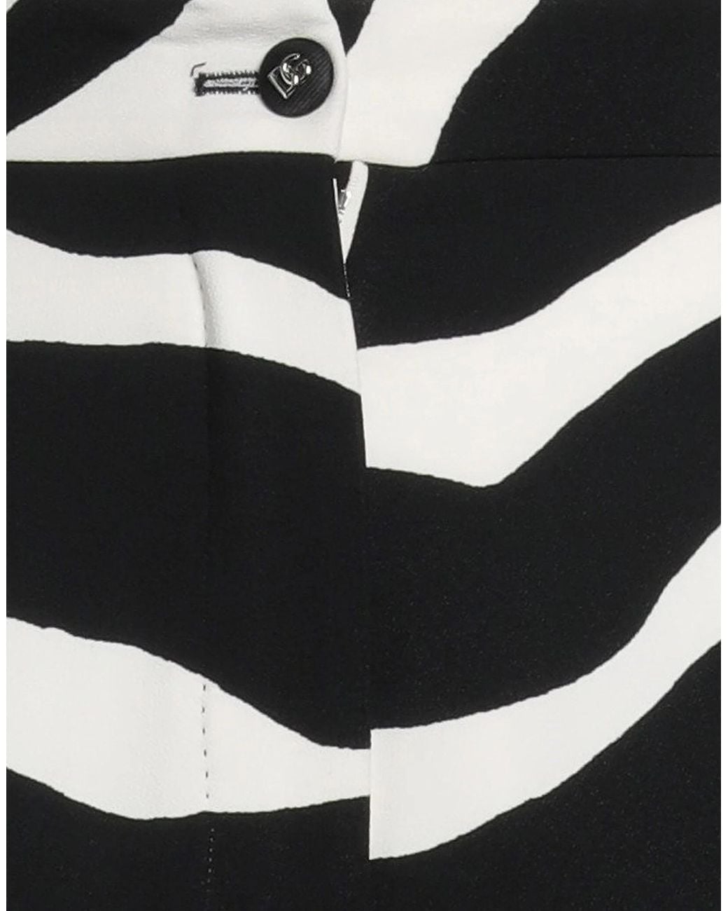 Dolce & Gabbana White Zebra-Print Dress