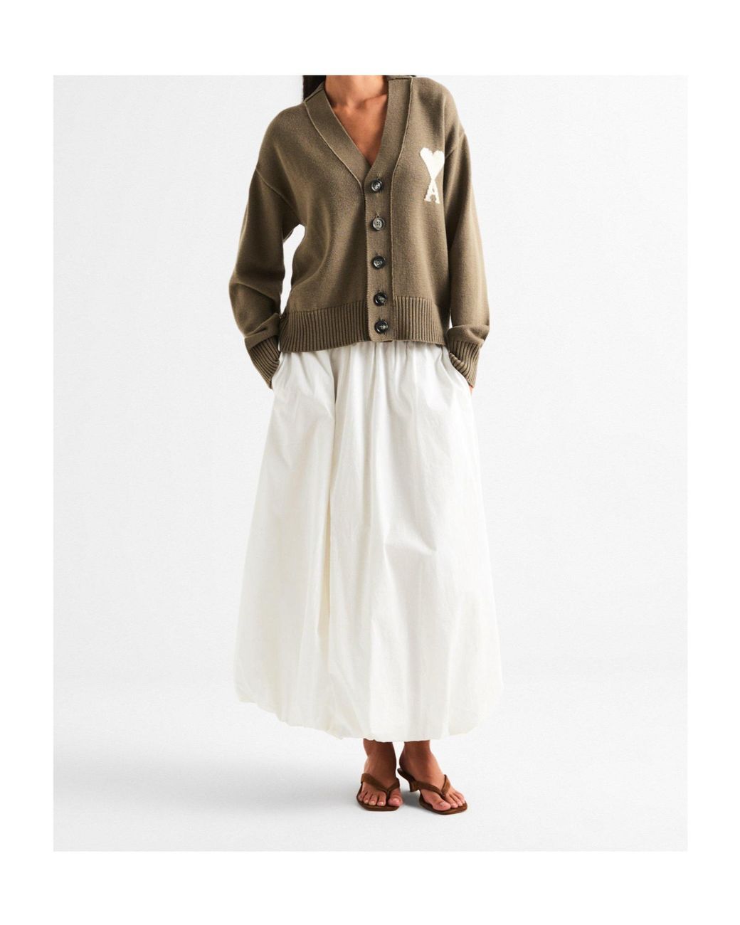 AMI Green Cardigan