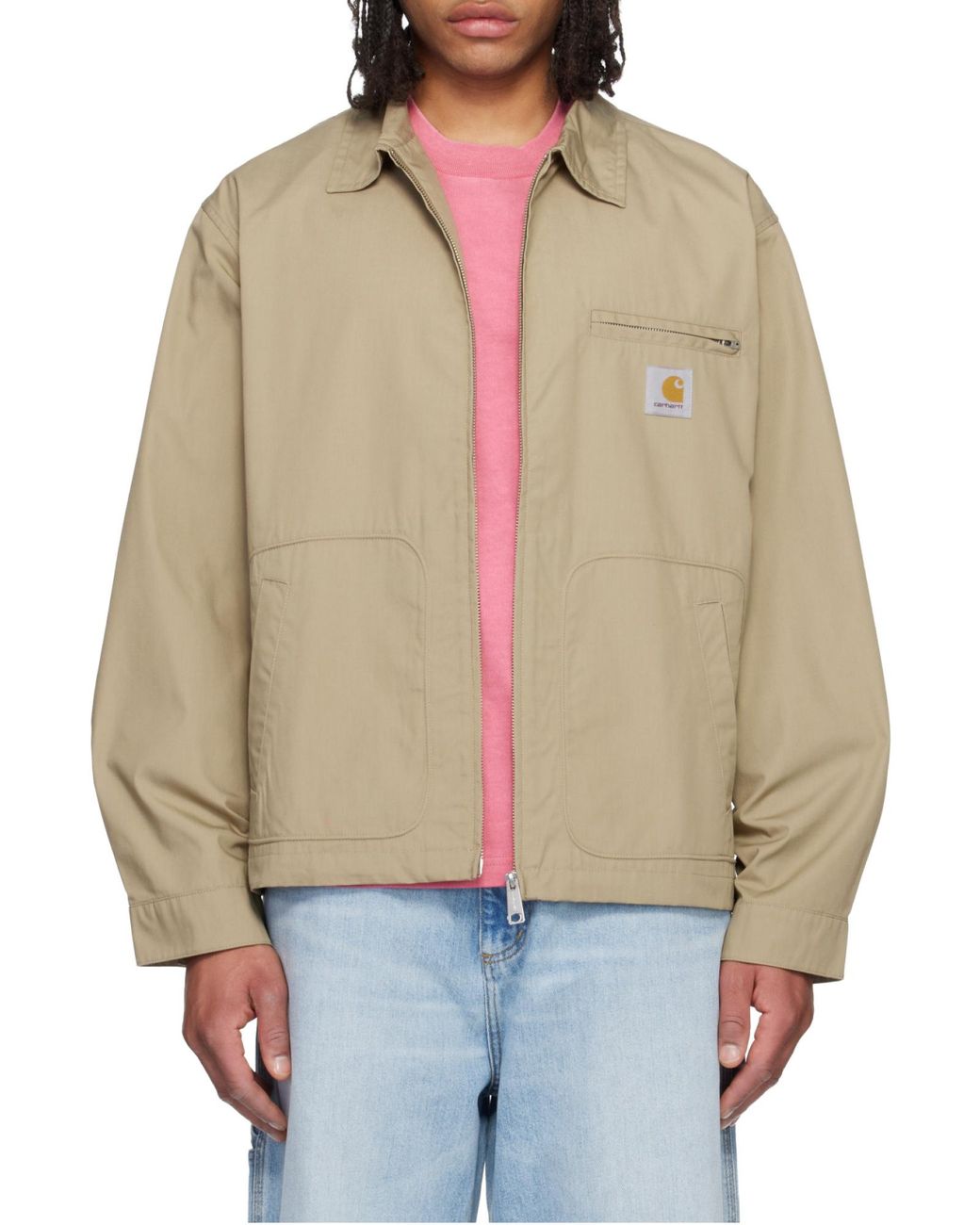 Carhartt Natural Postal Zip-Front Jacket for men