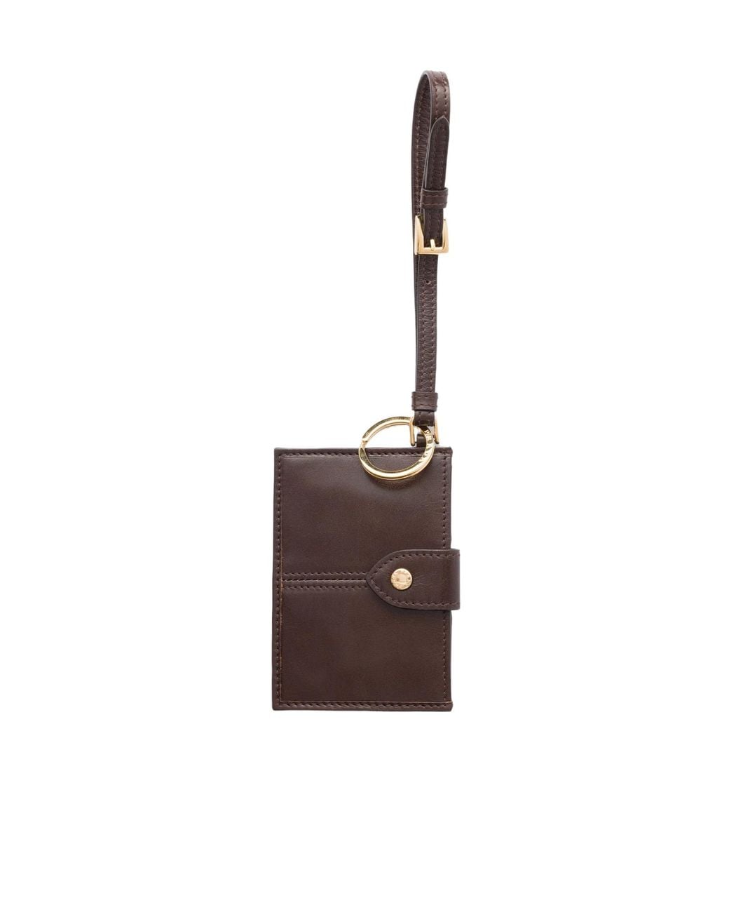 Prada White Leather Card Holder
