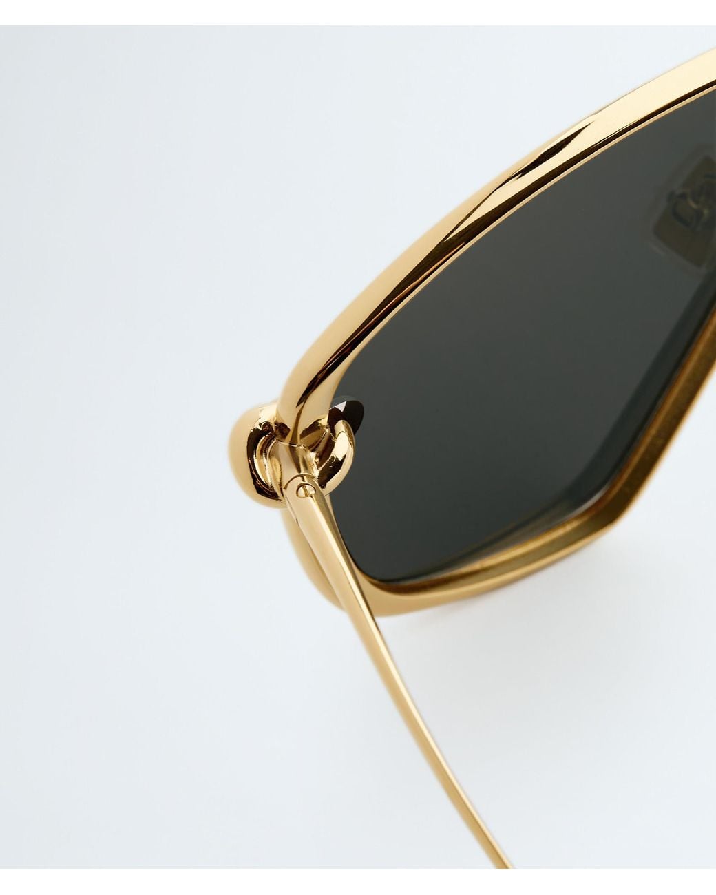 Bottega Veneta Black Knot Shield Sunglasses for men