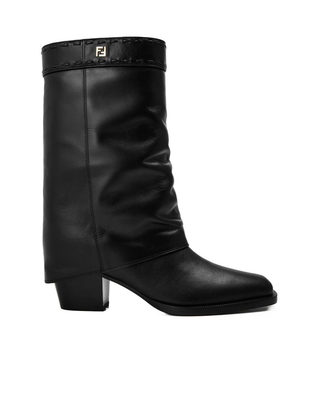 Fendi Black Minimalist Design Ankle Boots