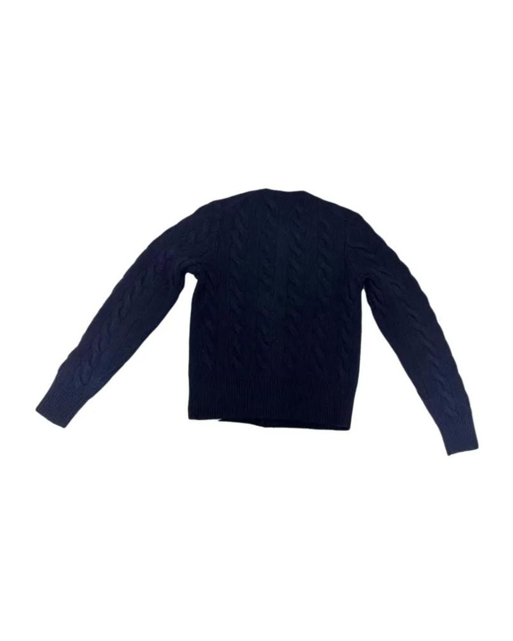 Polo Ralph Lauren Blue Pony Embroidered Cable-Knit Cardigan