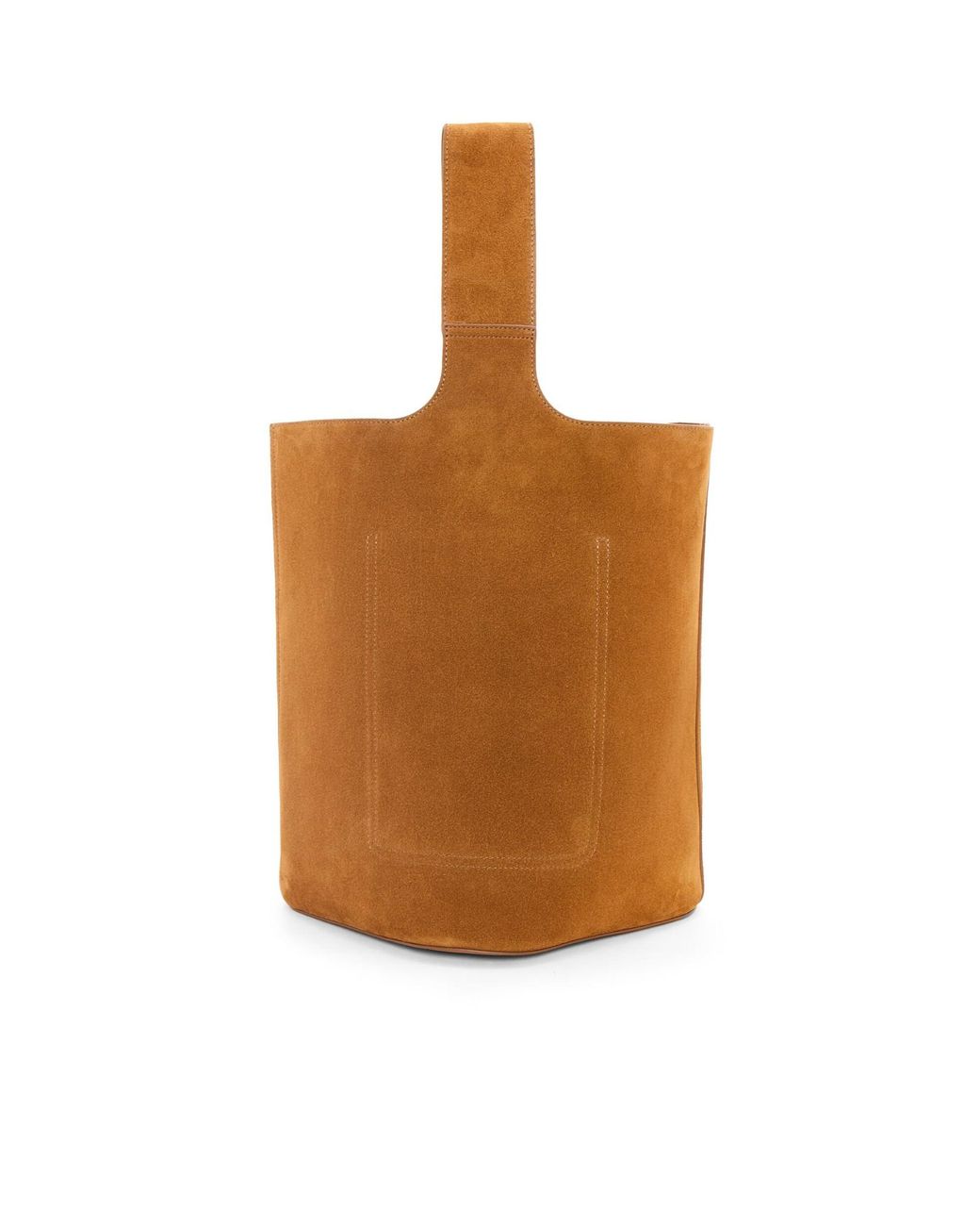 Loewe Brown Large Pebble Bucket Bag for men