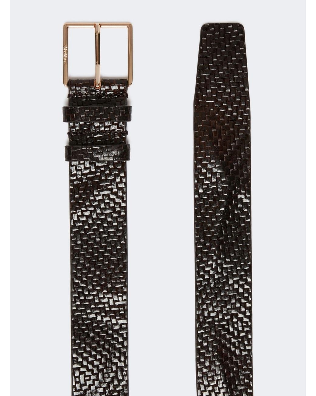 Max Mara White Mxatrine Braided Belt