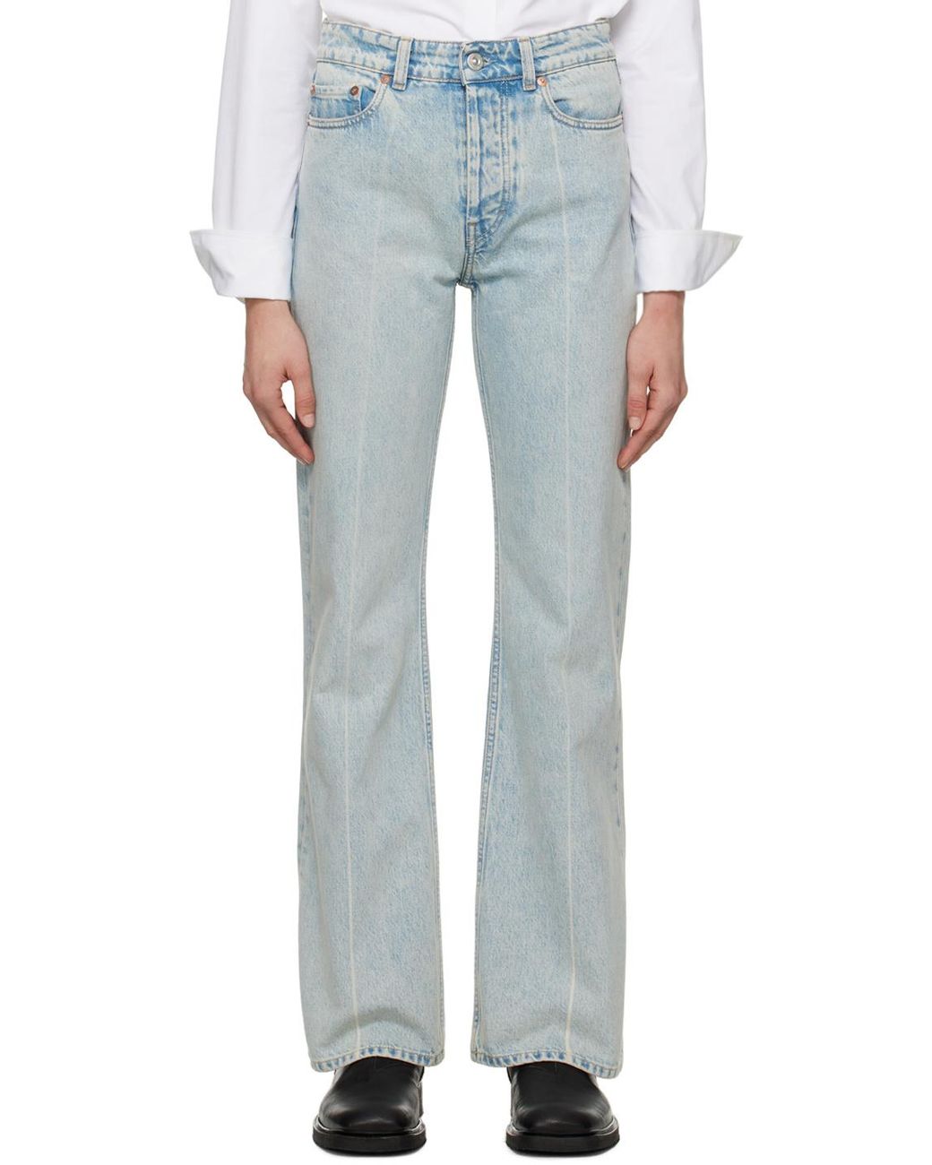 Our Legacy Gray Boot Cut Jeans Pants