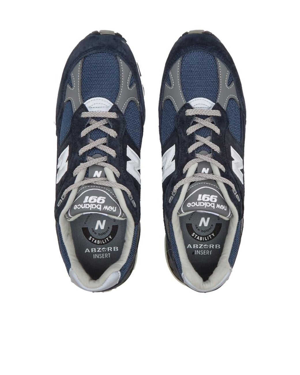 New Balance Blue 911 Panelled Low-Top Sneakers