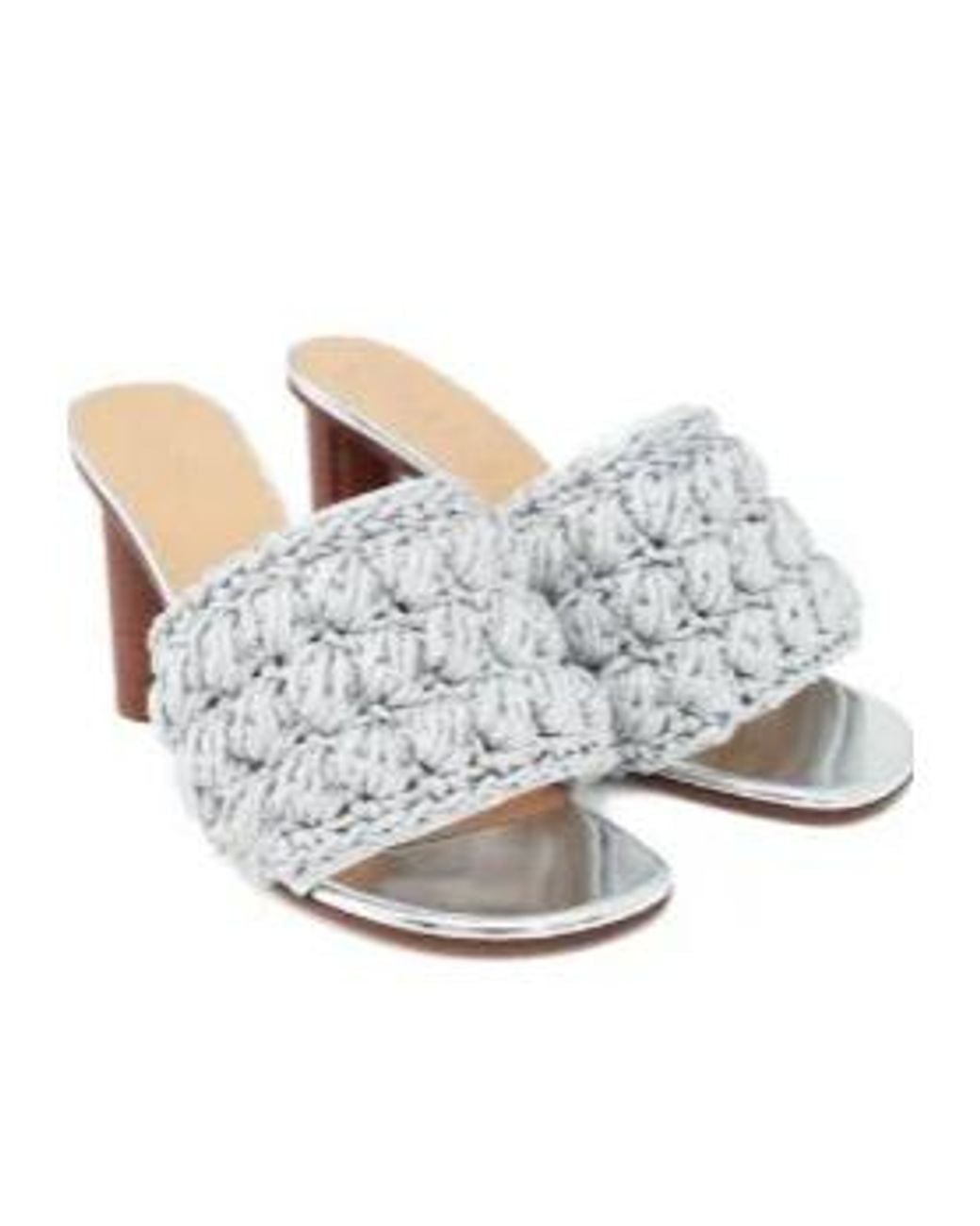 J.W. Anderson White 90Mm Braided Heeled Sandals