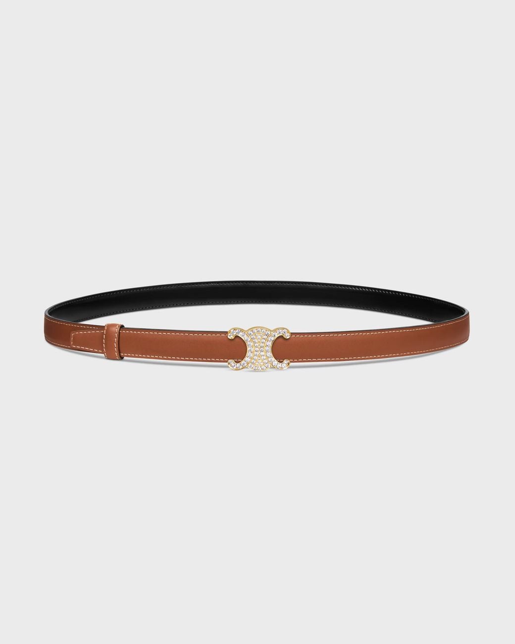 Céline White Triomphe Buckle 18Mm