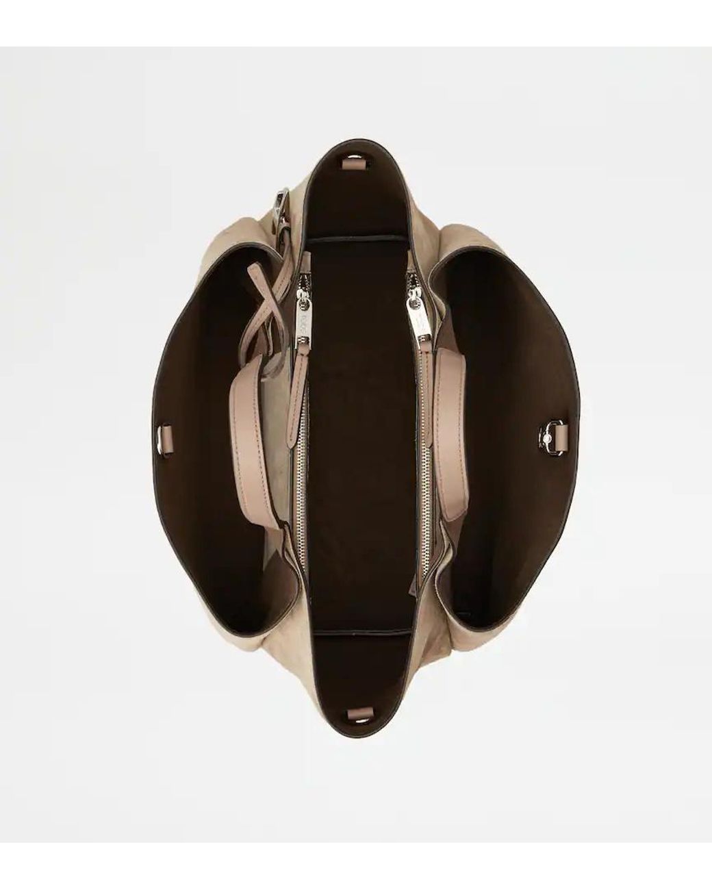 Tod's Natural Logo-Charm Tote Bag