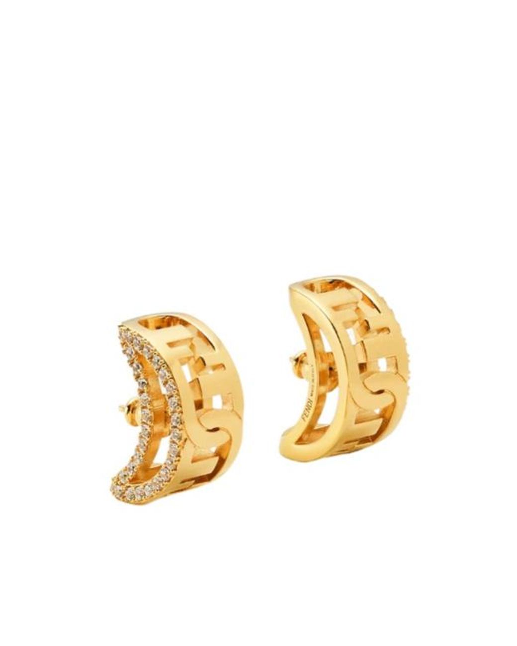 Fendi Metallic O'Lock Earrings