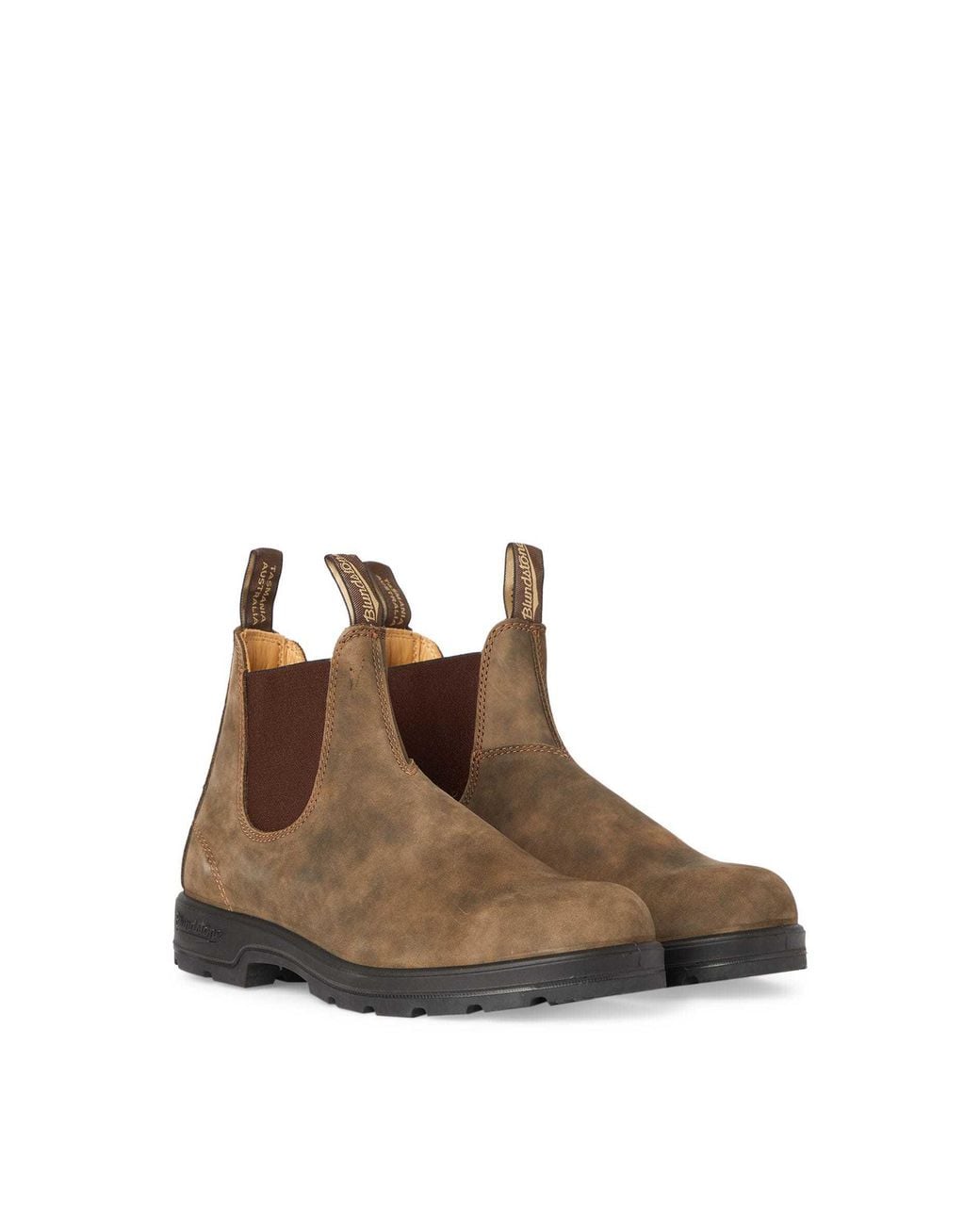 Blundstone Brown Elasticated Leather Boots for men