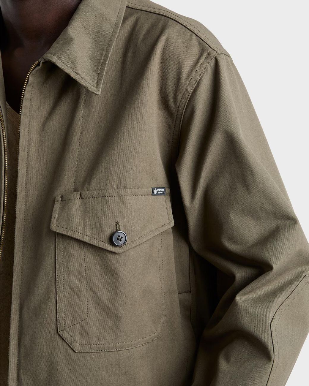 Prada Green Technical Fabric Jacket for men