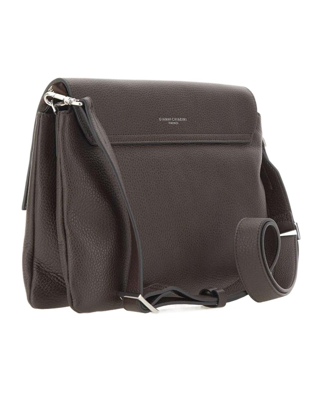 Gianni Chiarini Brown Three Flap Shoulder Bag