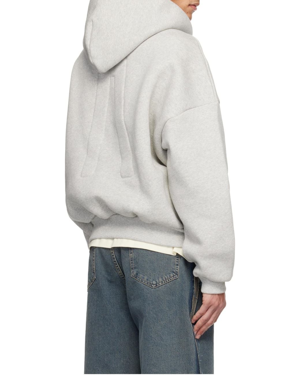 Fear Of God Gray Athletic Half Zip Hoodie for men