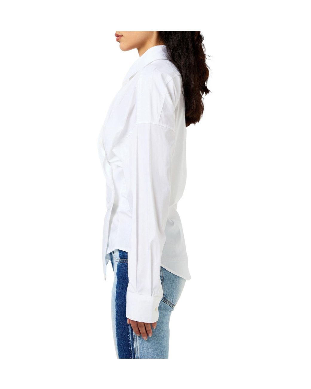 DIESEL White Minimalist Loosefit Shirt