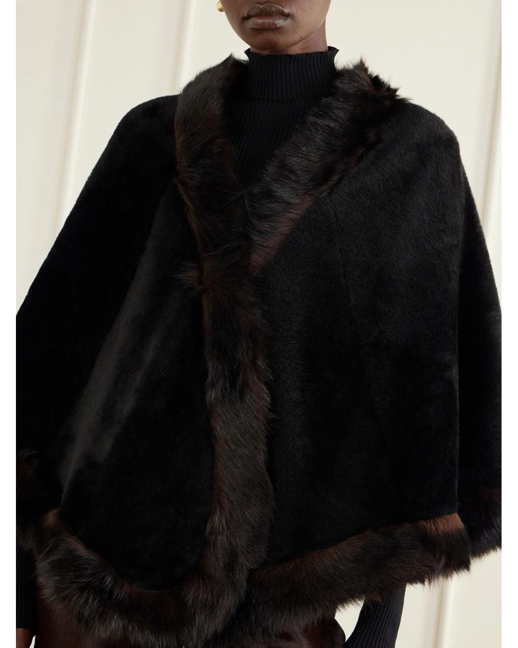 Nour Hammour Blue Simple Wool Shawl