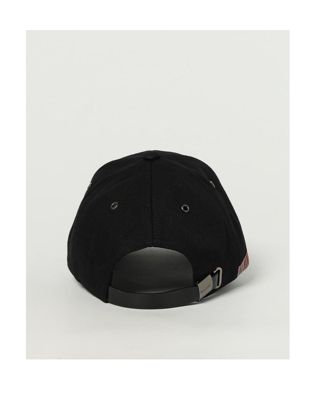Paul Smith Black Stripe-Trim Baseball Hat for men