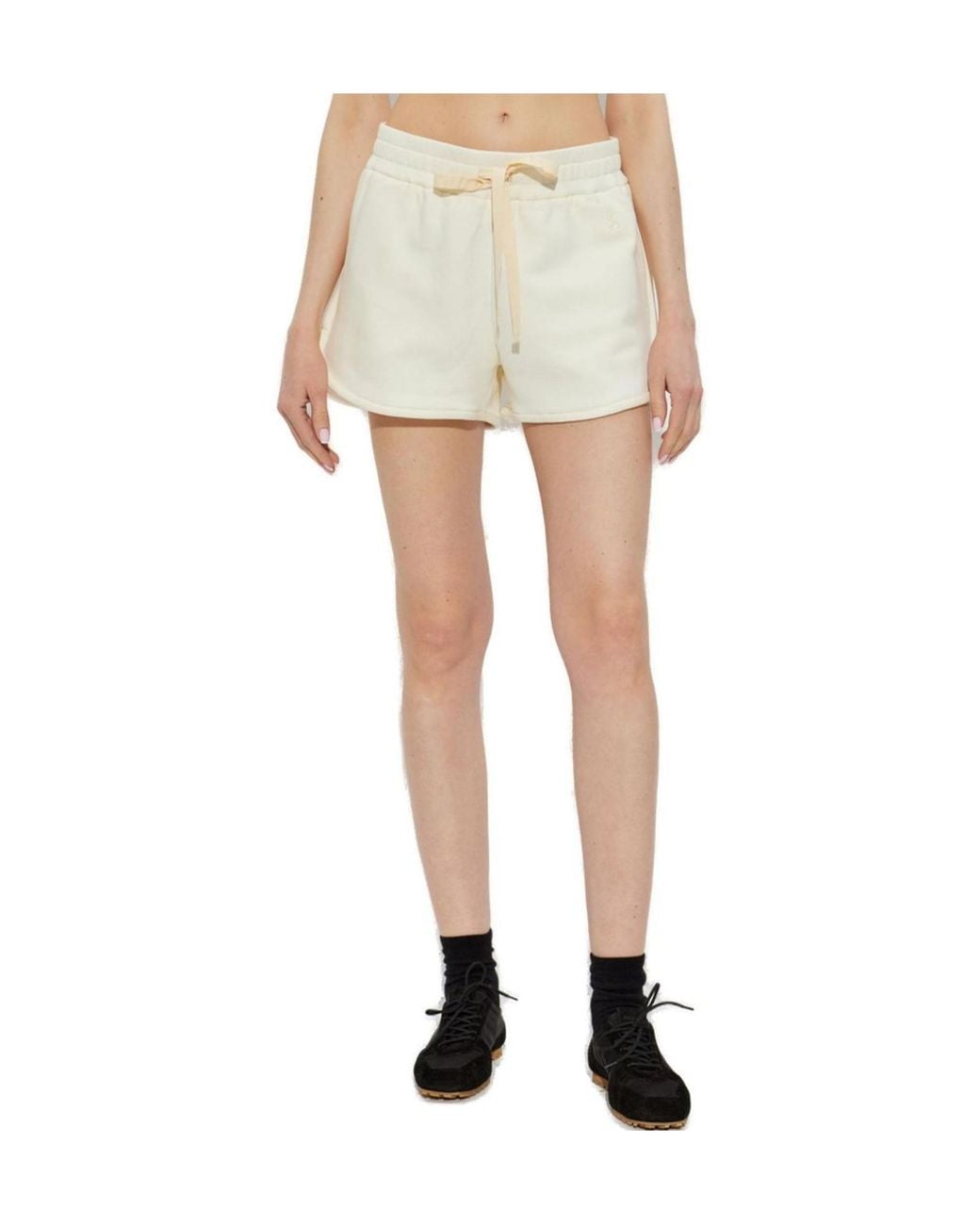 Jil Sander White Drawstring Bermuda Shorts