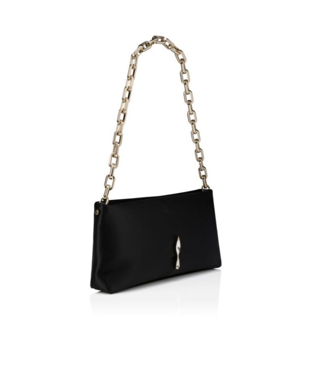 Christian Louboutin Black Maykimay Chained Clutch Bag