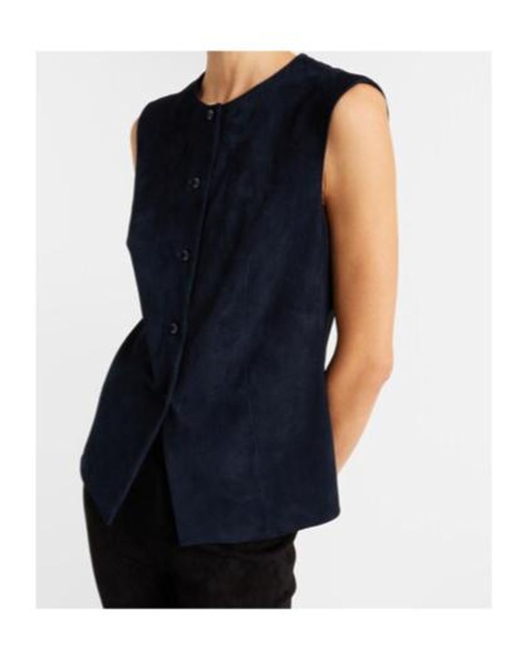 Stouls Blue Casino Suede Vest