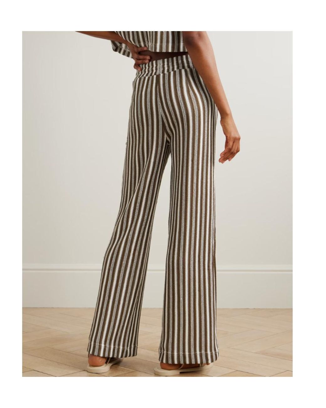 Veronica Beard White Drawstring Elastic Waist Casual Pants