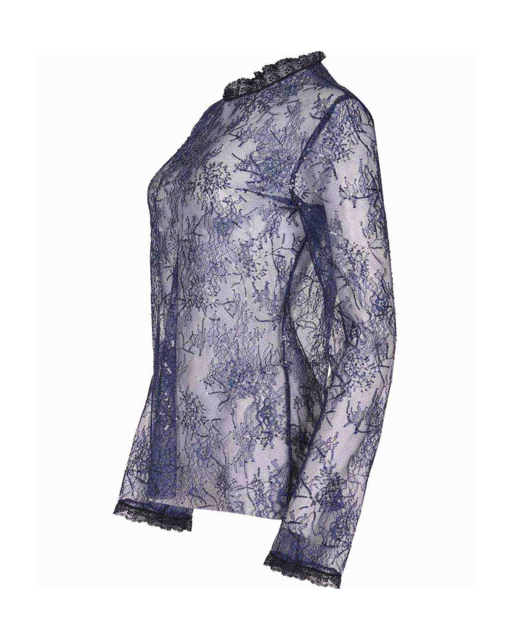Alberta Ferretti Blue Long-Sleeved Cover-Up