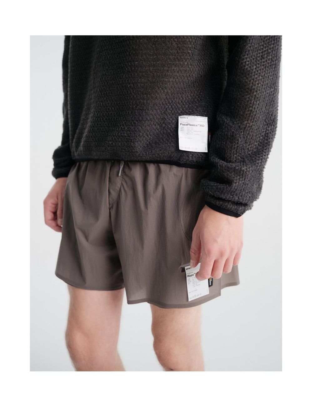 Satisfy Black Half-Zip Hoodie for men