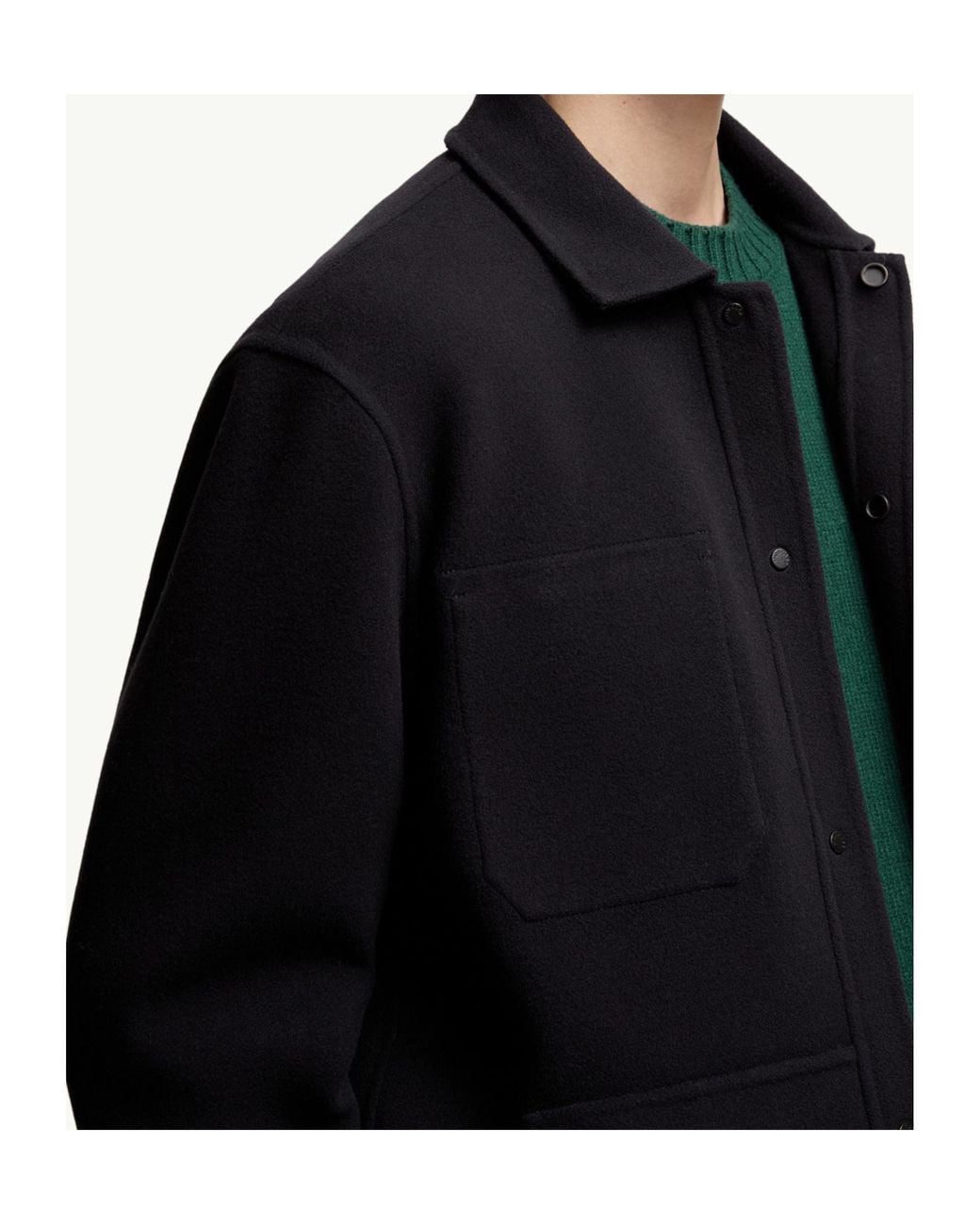 Moncler Blue Tagnit Reversible Shirt Jacket for men