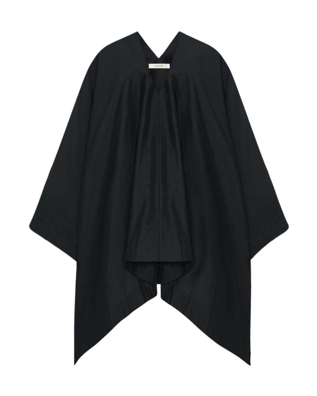 The Row Black Cedar Cotton-Silk Top