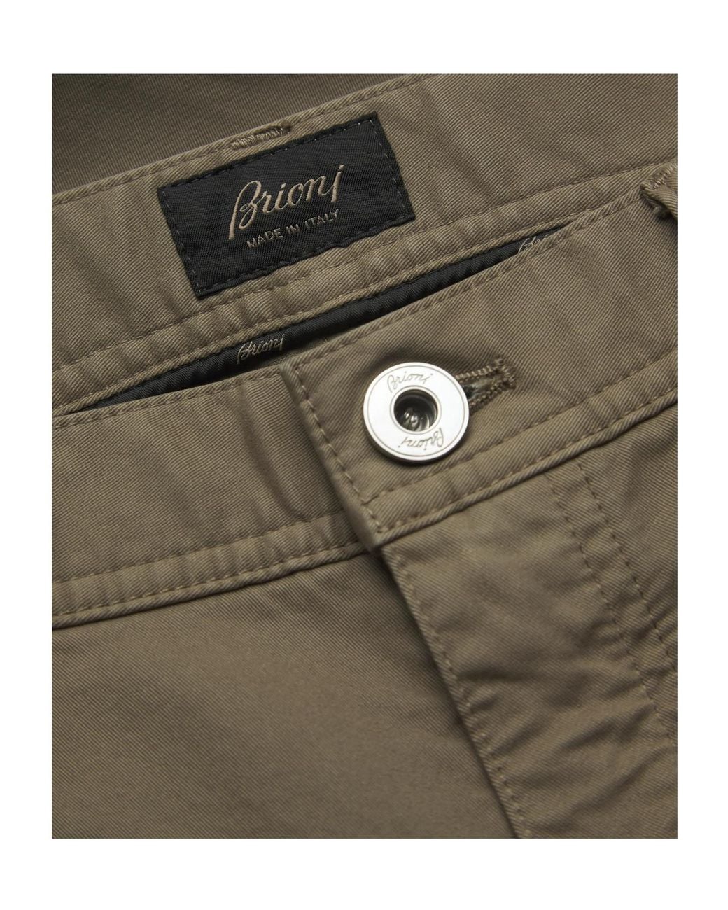 Brioni Gray Five-Pockets Jeans for men